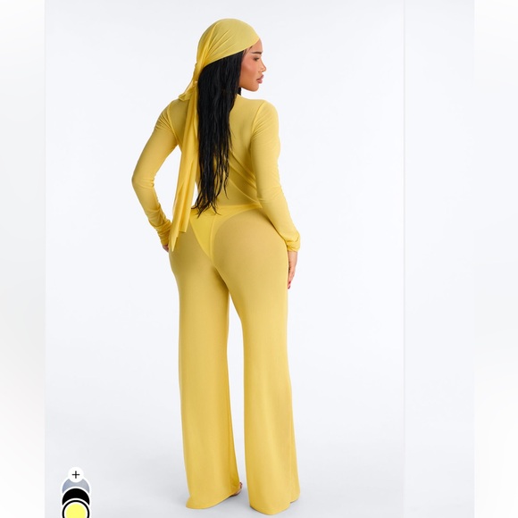 Fashion Nova Yellow Jumpsuit - Picture 4 of 5